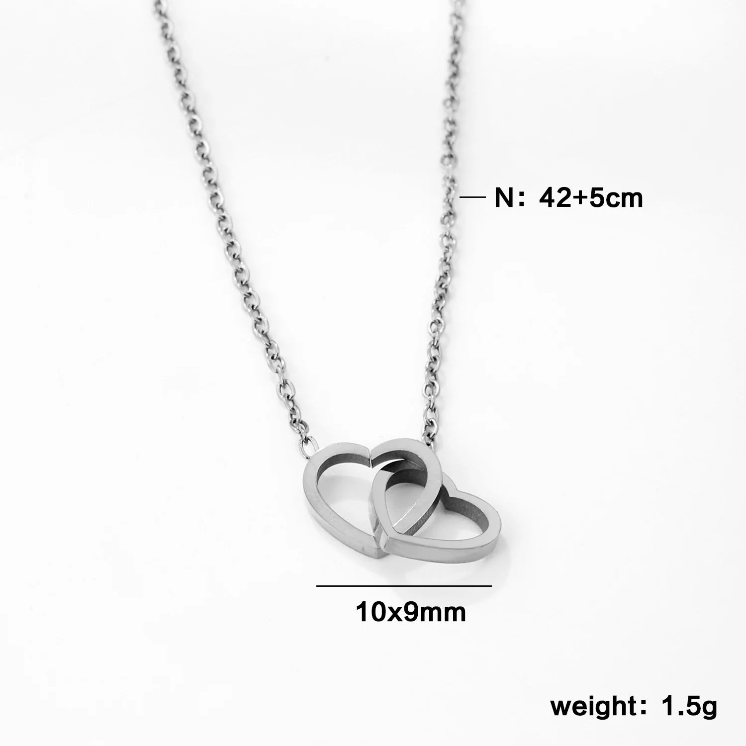 Dubble heart necklace