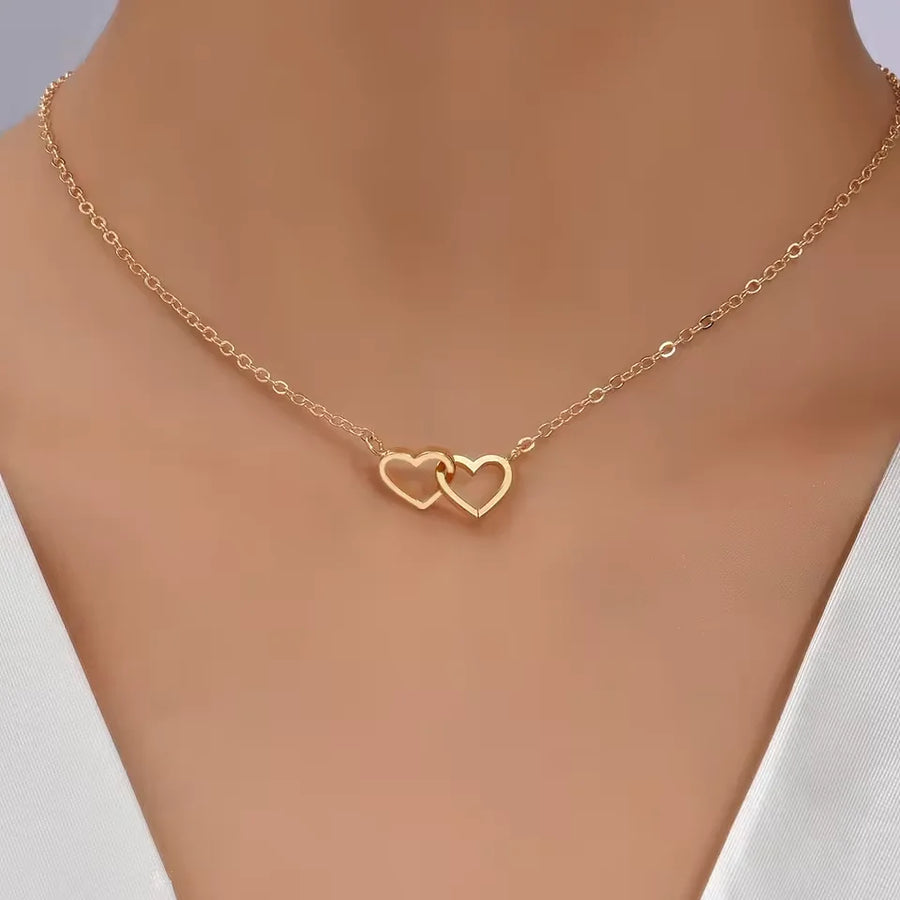 Dubble heart necklace