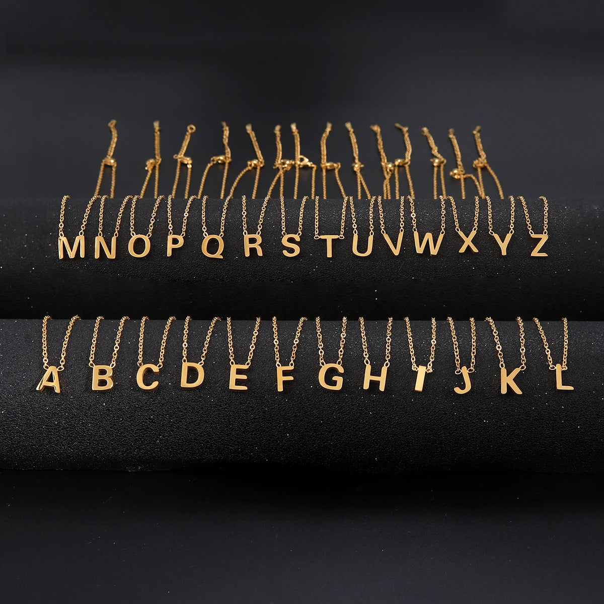 Letter pendant necklace