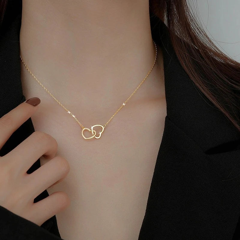 Dubble heart necklace