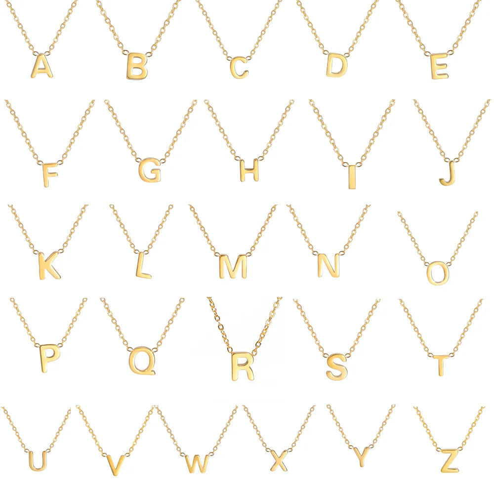 Letter pendant necklace