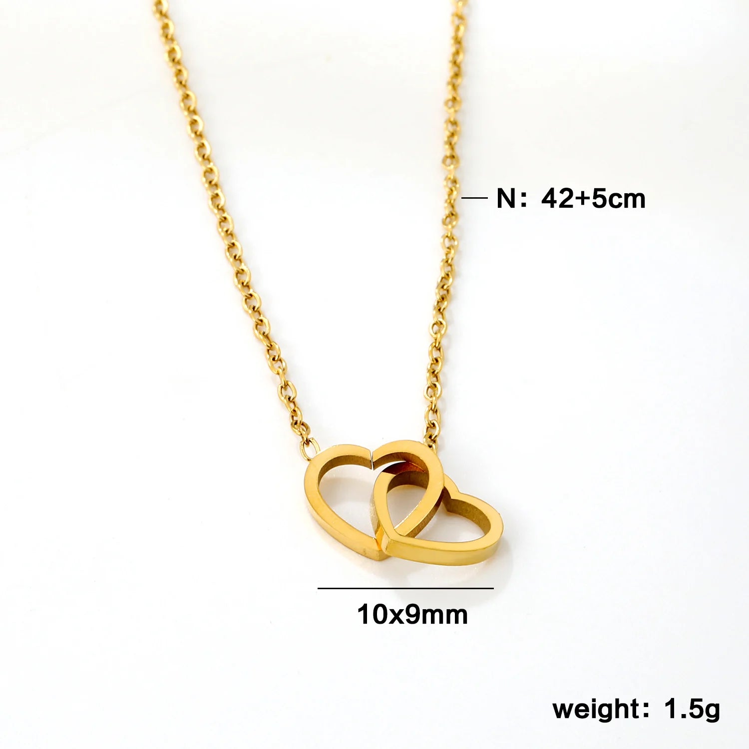 Dubble heart necklace