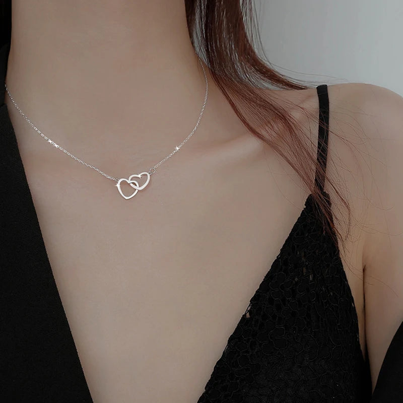 Dubble heart necklace