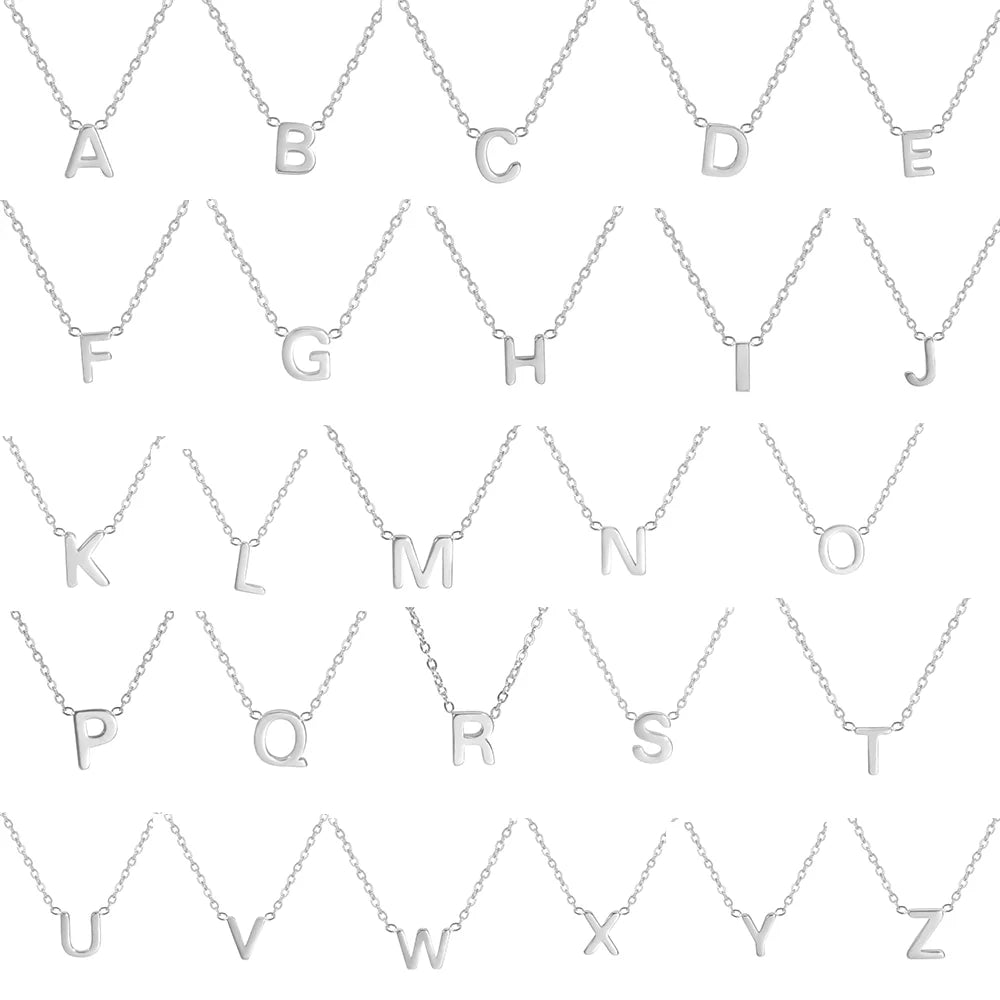 Letter pendant necklace